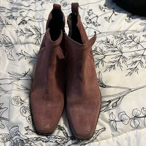 Jeffrey Campbell studded boots maroon